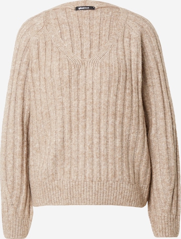 Gina Tricot Sweater in Beige: front