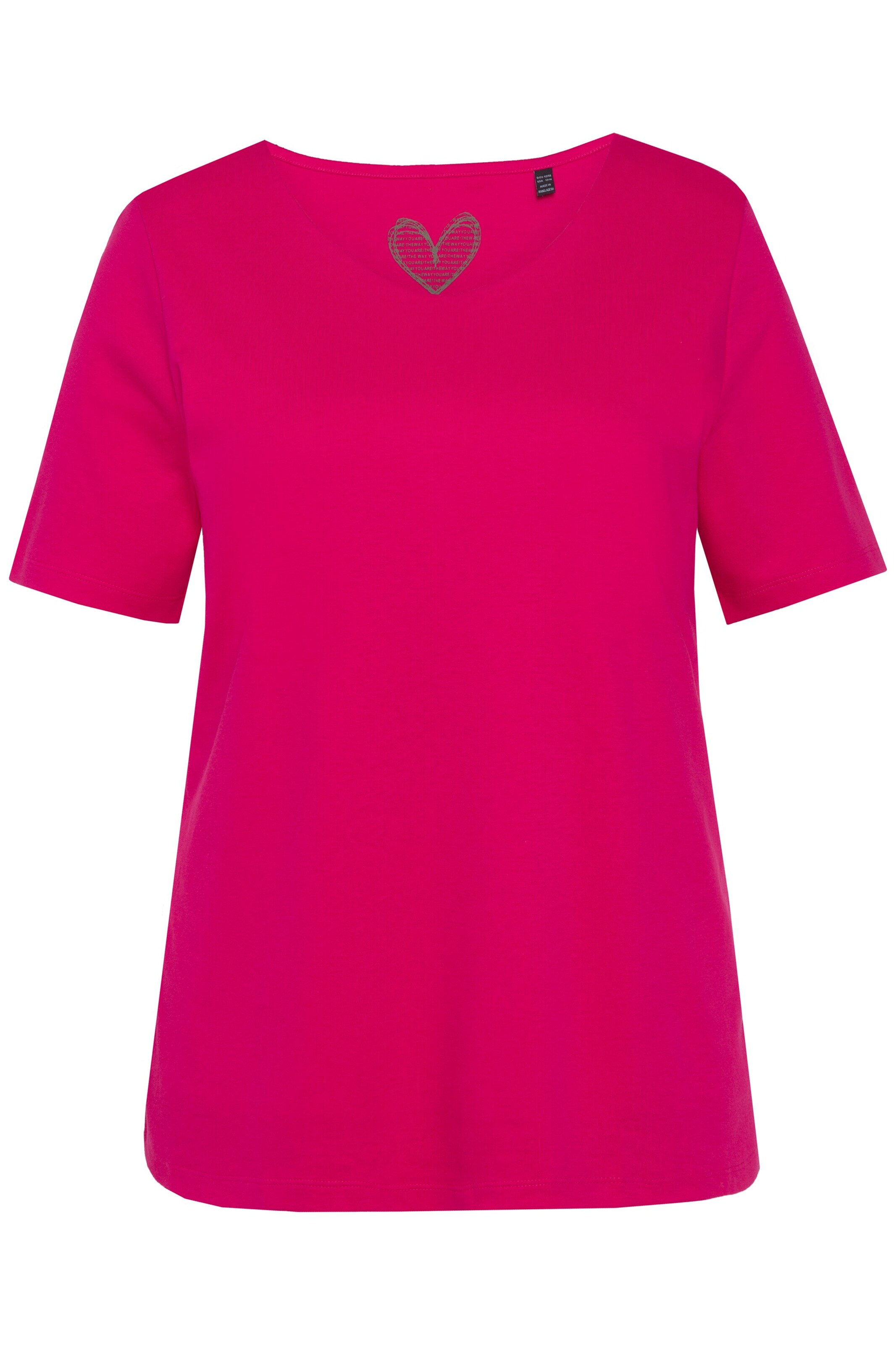 Ulla Popken Shirt in Roze: voorkant