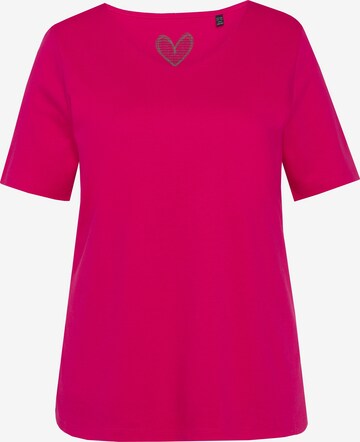 Ulla Popken Shirt in Roze: voorkant