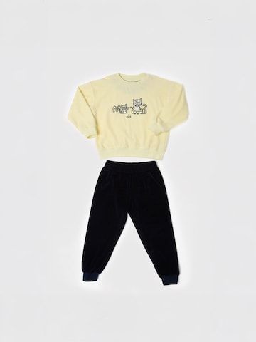 Maru + Bo Set 'VELOUR TRACKSUIT WITH GRAPHIC'‌‌ in Mischfarben: Vorderseite