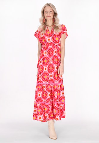 IZIA Shirt dress in Pink: front