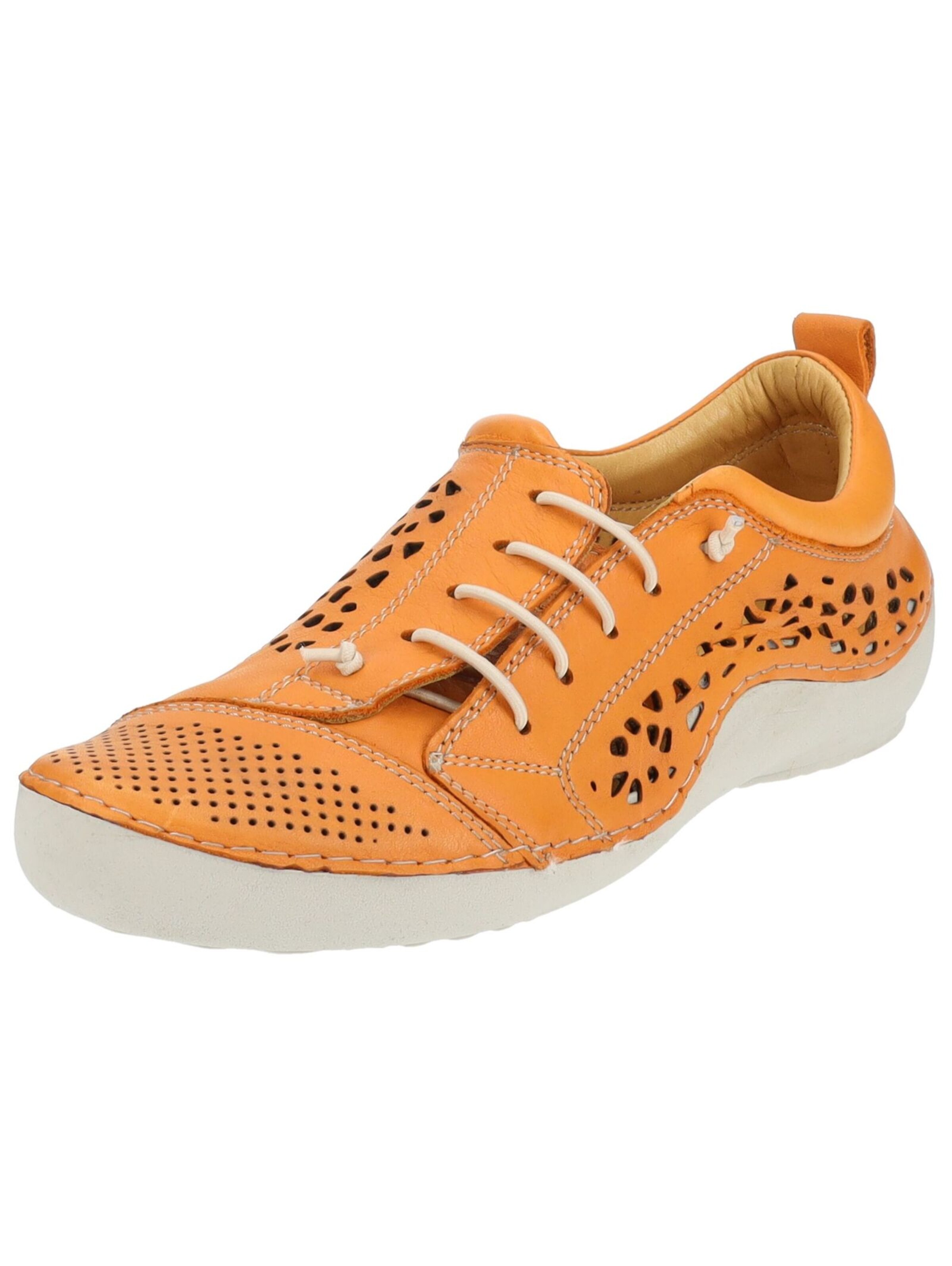 COSMOS COMFORT Lace-up shoe in Orange: front