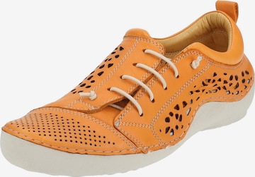 COSMOS COMFORT Lace-up shoe in Orange: front