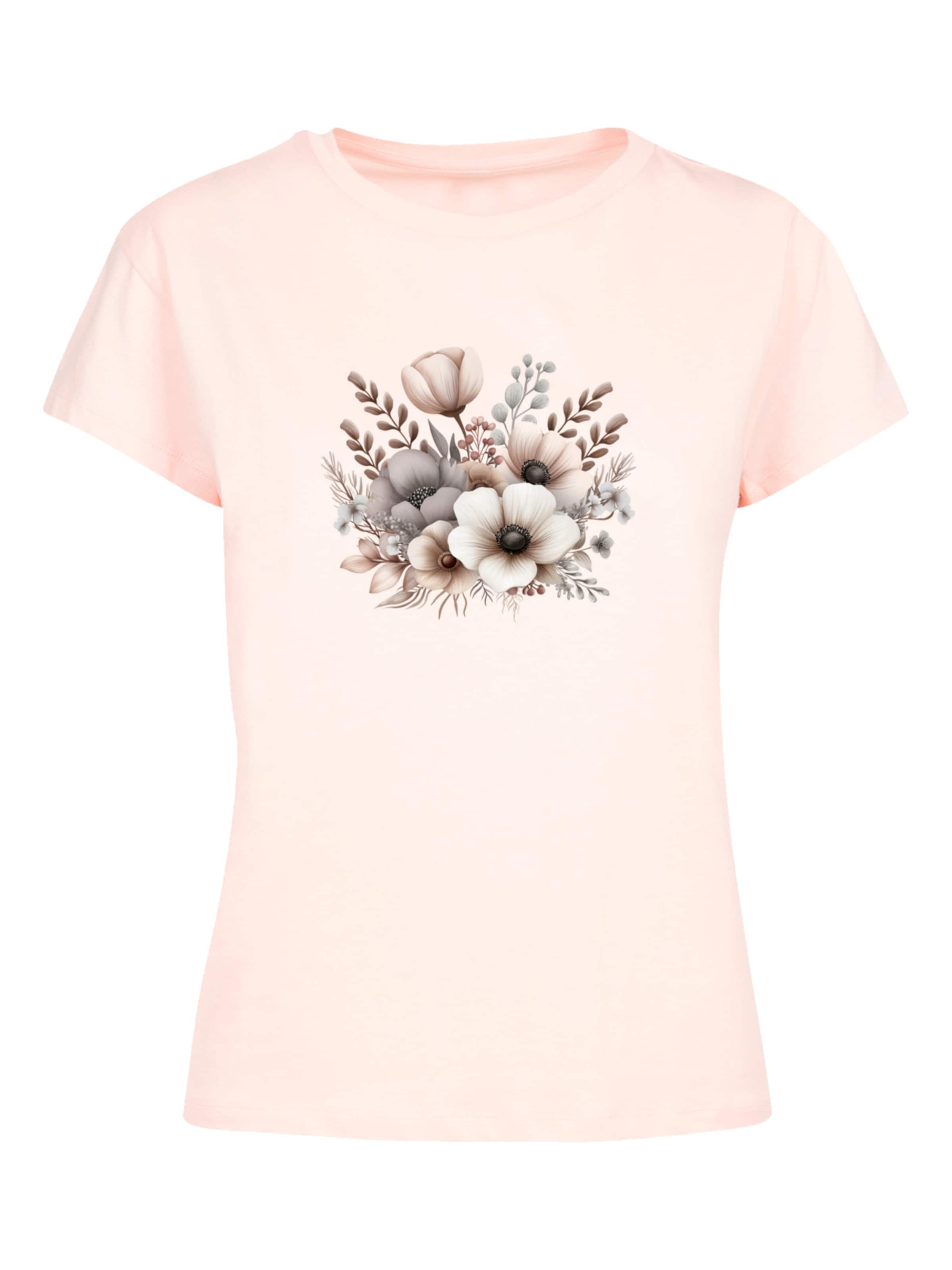 F4NT4STIC Shirt 'Blumenstrauß Boho' in Roze: voorkant