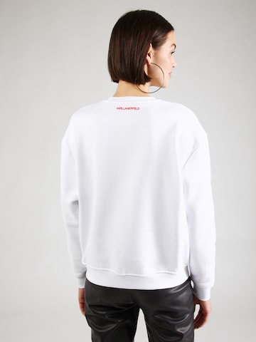 Karl Lagerfeld Sweatshirt 'lny' i hvid
