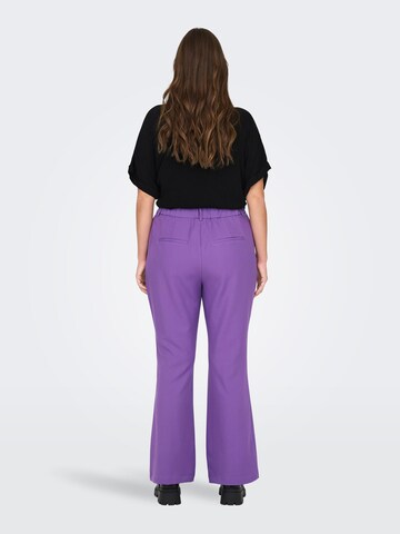 ONLY Carmakoma Flared Pants 'THEA' in Purple