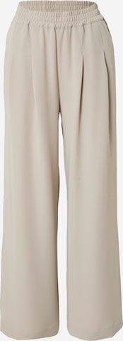 Gestuz Loose fit Pleat-Front Pants 'Sloan' in Grey: front