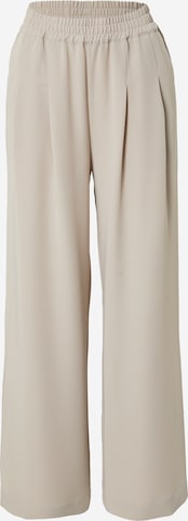 Gestuz Loose fit Pleat-front trousers 'Sloan' in Grey: front