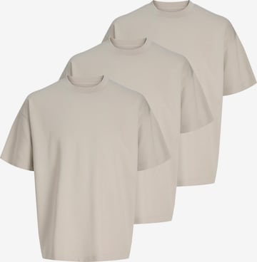 JACK & JONES Shirt 'Barron Tee' in Beige: front