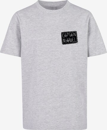 ABSOLUTE CULT Shirt 'Captain Marvel' in Grey: front