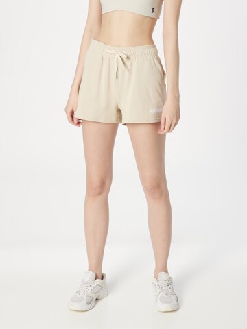 Hummel Regular Sportbroek in Beige: voorkant