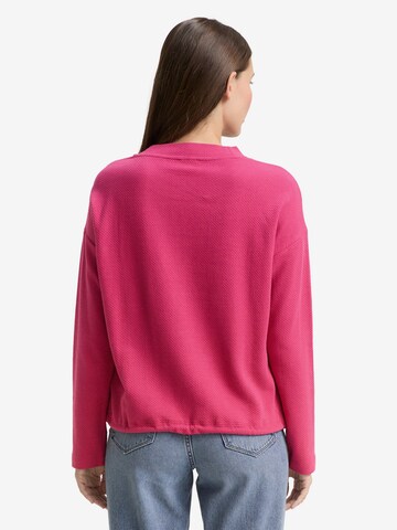 Sudadera Para Mujer TOM TAILOR - Ajuste Regular, Con Solapa De Botones Falsos En El Hombro, Tallas XS A 3XL