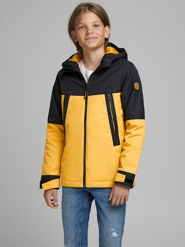 Jack & Jones Junior Winter Jacket in Yellow: front