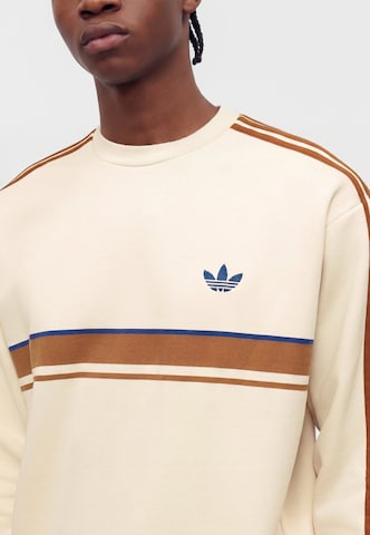 Sweat-shirt 'RETRO' ADIDAS ORIGINALS en blanc