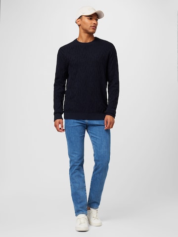 HUGO Sweater 'Sovrain' in Blue