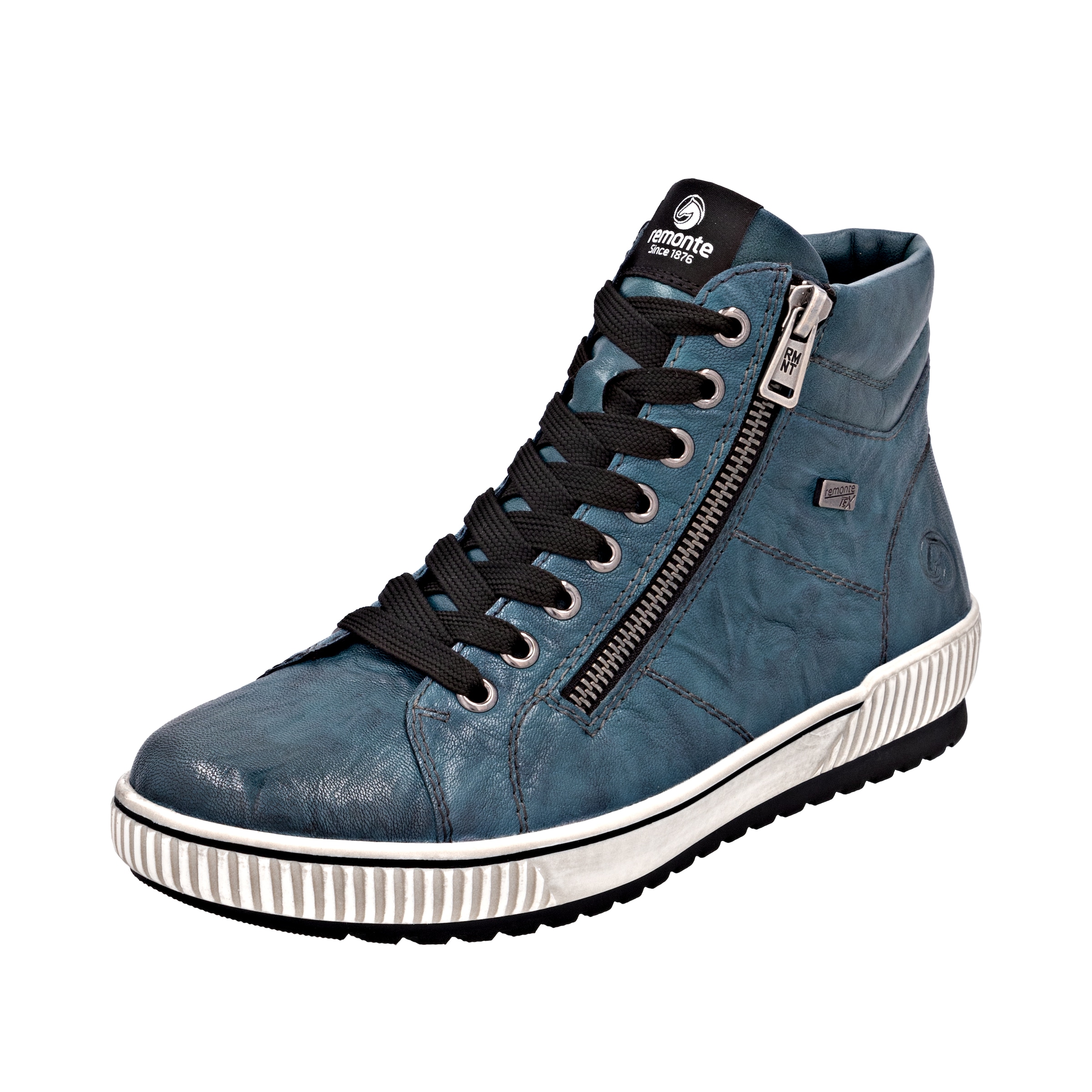 REMONTE High-Top Sneakers in Blue: front