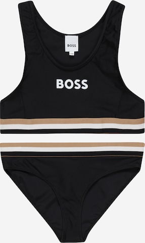 BOSS Kidswear Bikini - fekete: elől
