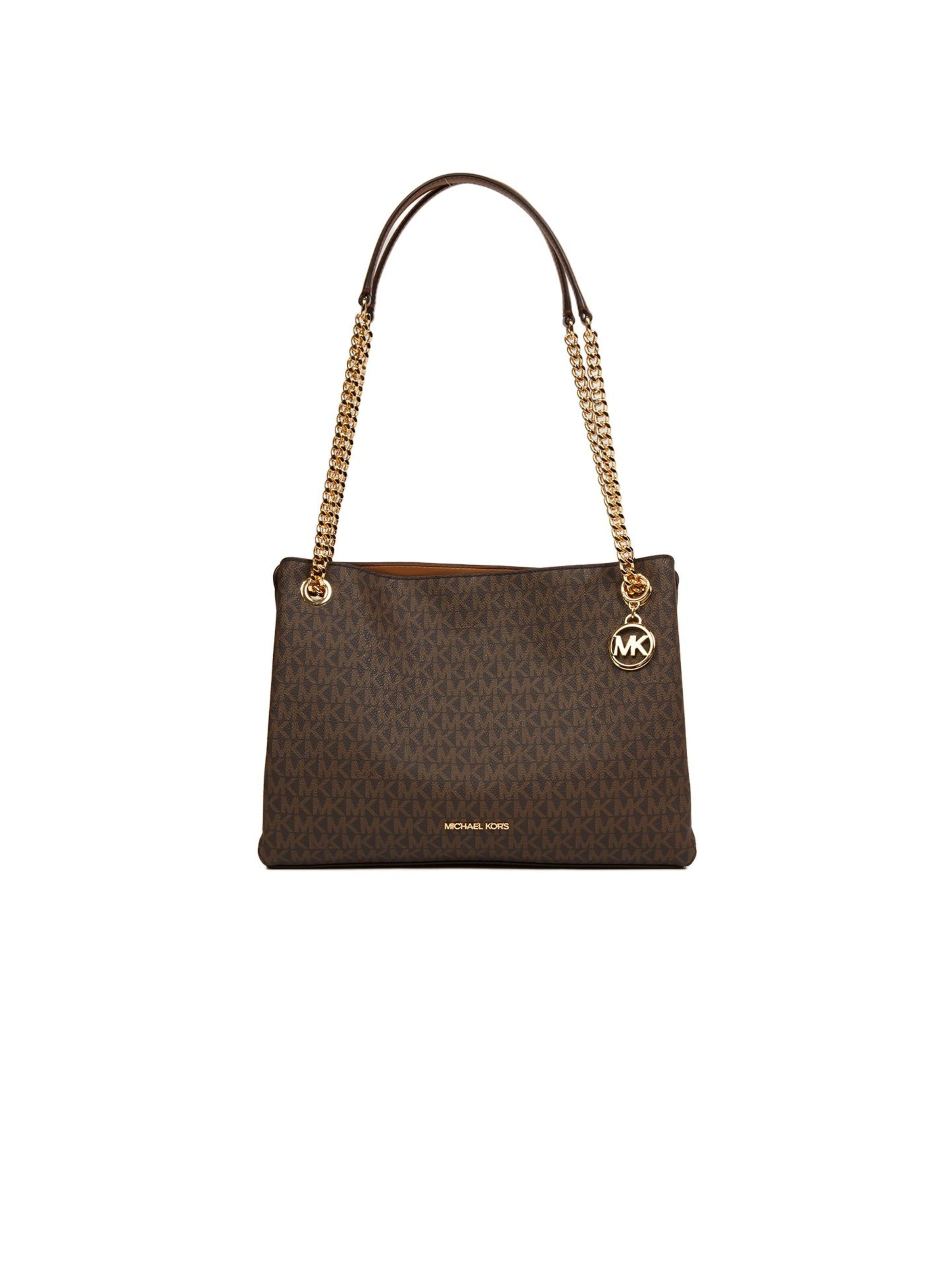 Michael Kors - Bolso de mano 'Christina' en marrón: frente