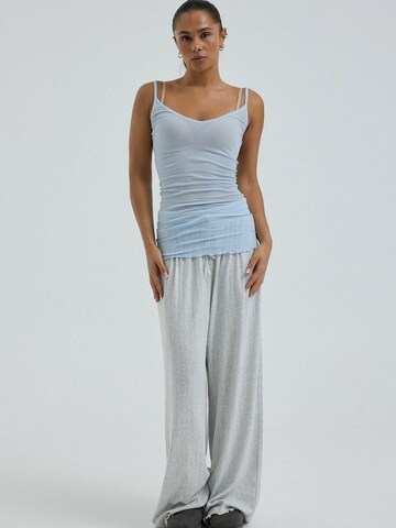 Haut ' Cotton ' Seamless Basic en bleu