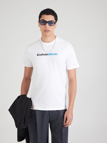Calvin Klein Jeans Футболка 'WHOLESALE' в Белый: спереди