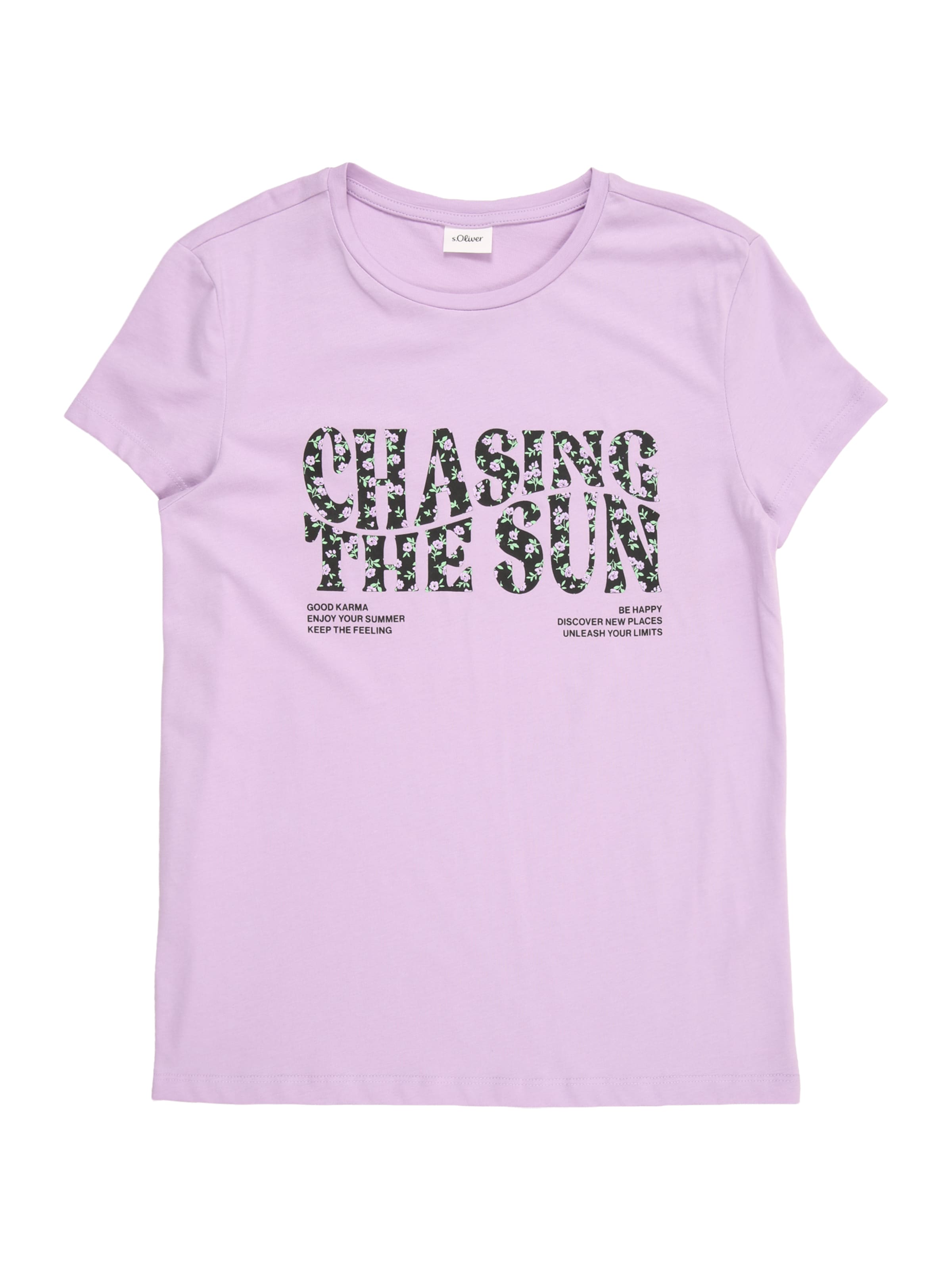 T-Shirt s.Oliver en violet : devant