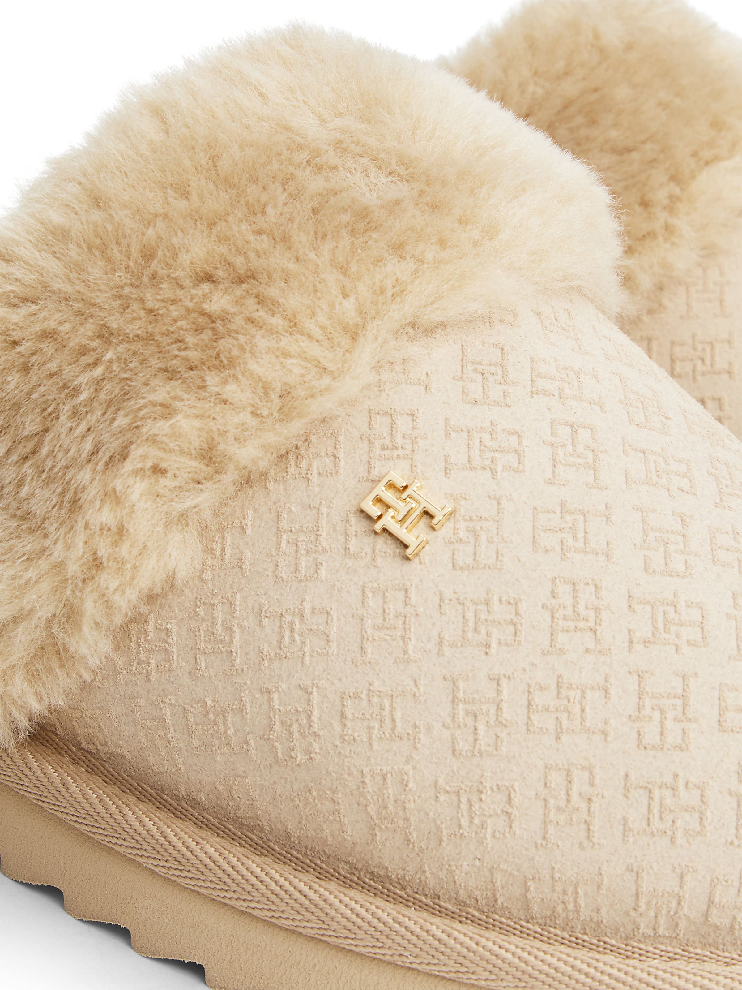 TOMMY HILFIGER Hausschuh in Beige