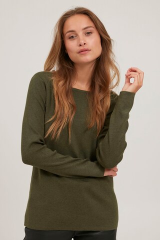 PULZ Jeans Sweater 'PZSARA' in Green: front