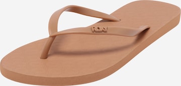 Tongs 'VIVA IV' ROXY en beige : devant