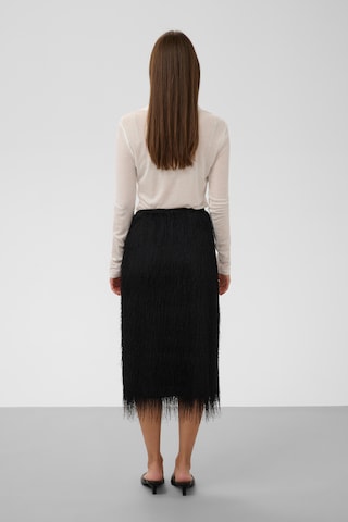 Jupe 'SLDacre' SOAKED IN LUXURY en noir