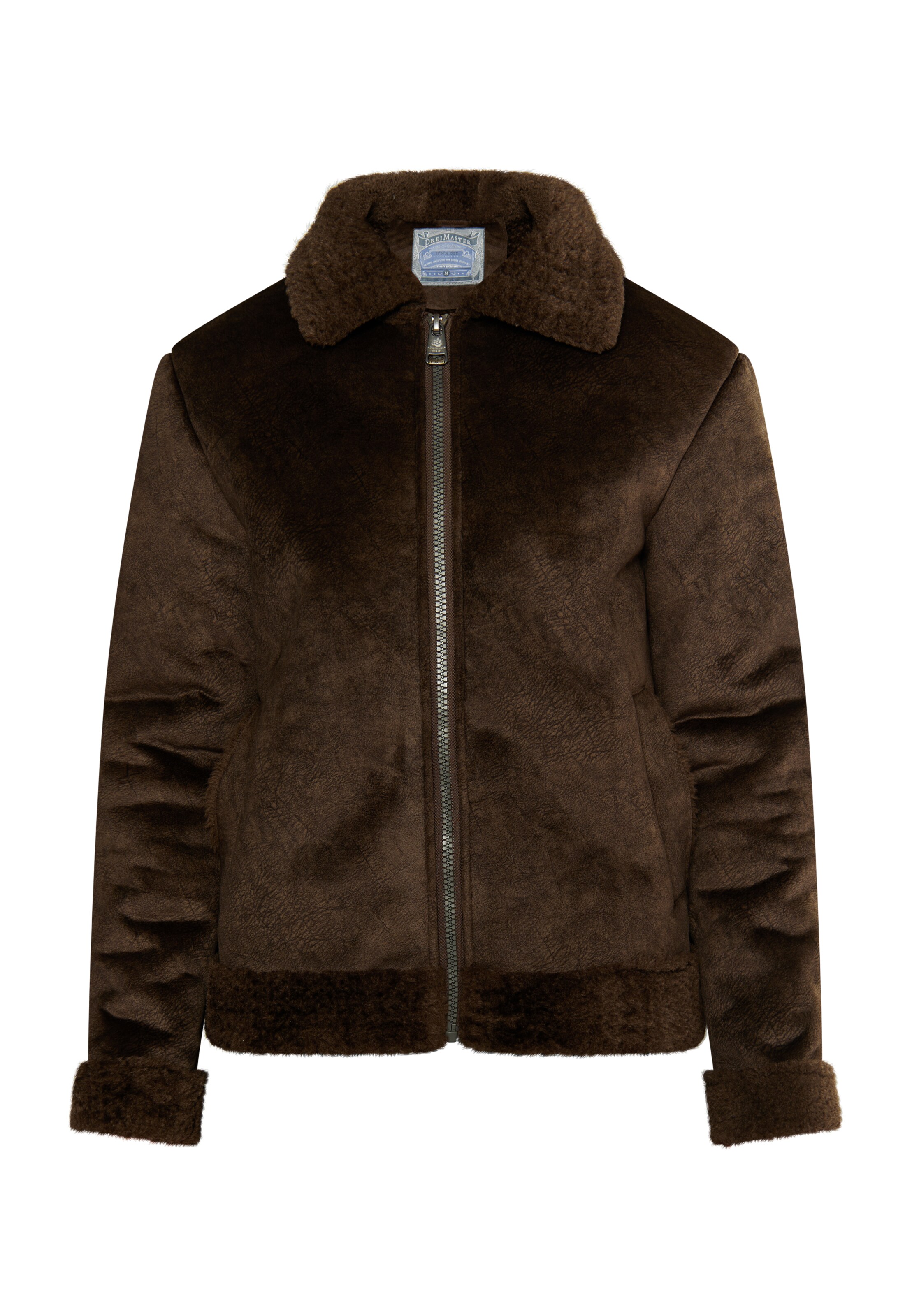 Veste mi-saison DreiMaster Vintage en marron : devant