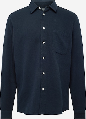 Samsøe Samsøe Regular fit Button Up Shirt 'LIAM' in Blue: front