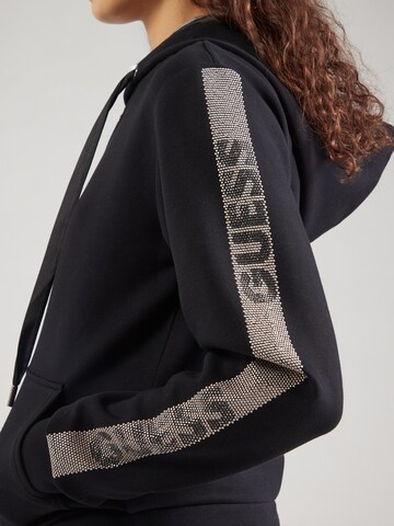 GUESS Zip-Up Hoodie in Black