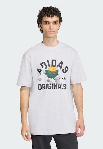 T-Shirt 'Trefoil Series' ADIDAS ORIGINALS en gris : devant