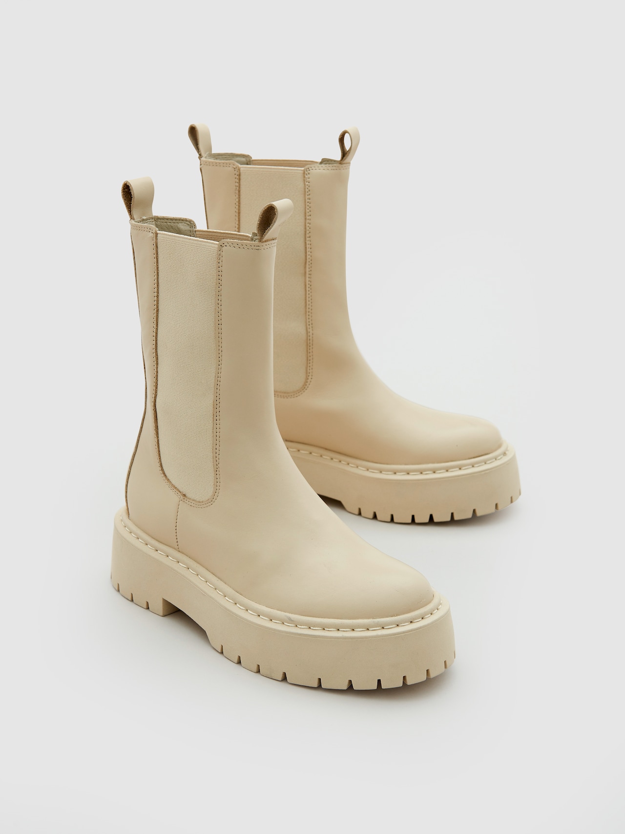 EDITED Støvletter 'Gudrun' beige