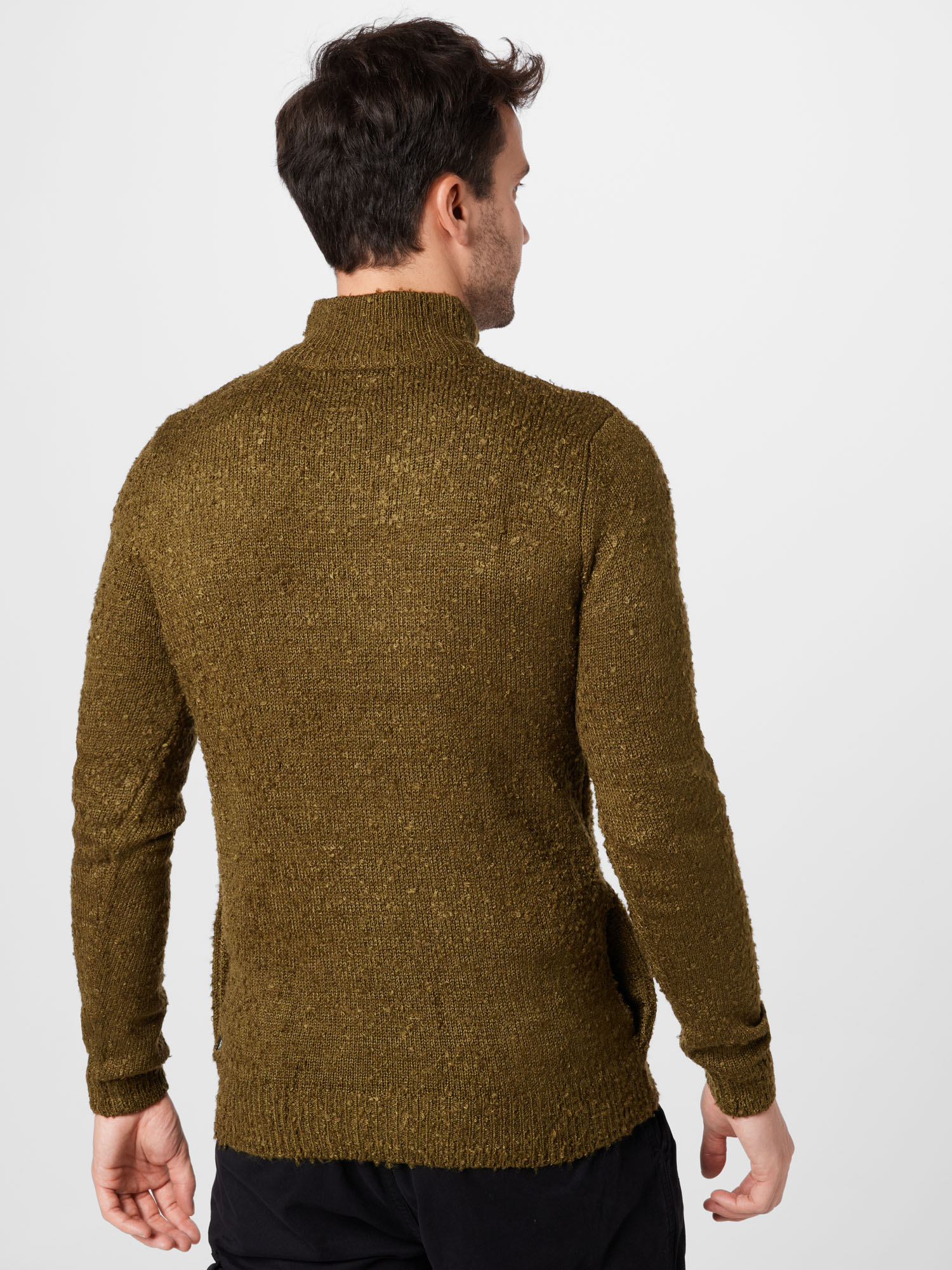 Redefined Rebel Sweter Jaxon w kolorze Oliwkowym 