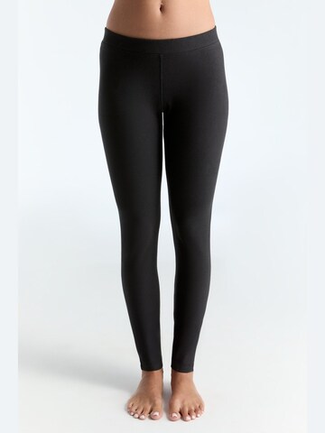 Leela COTTON Skinny Leggings in Black