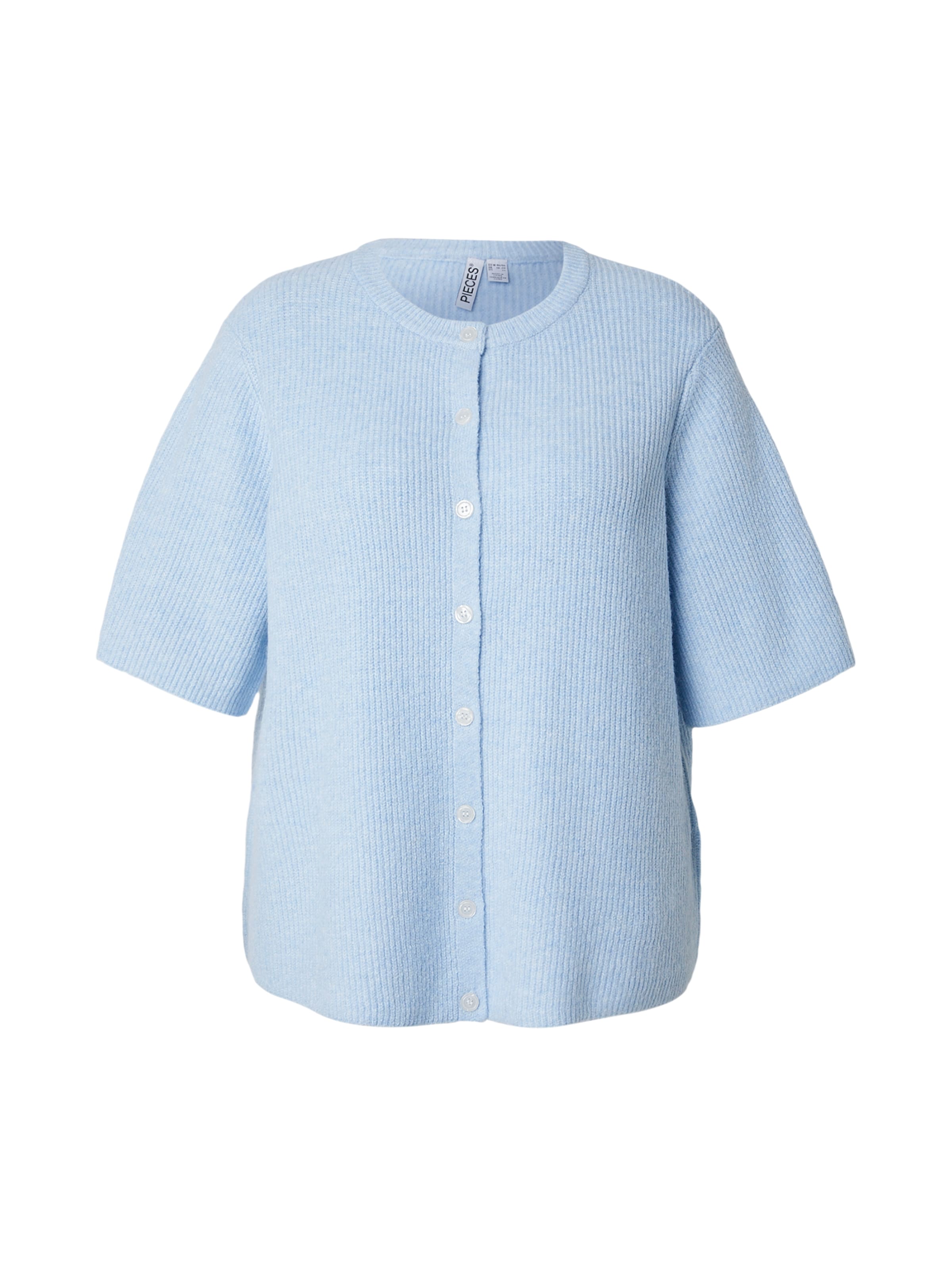 Cardigan 'PCSILLY' PIECES Curve en bleu : devant