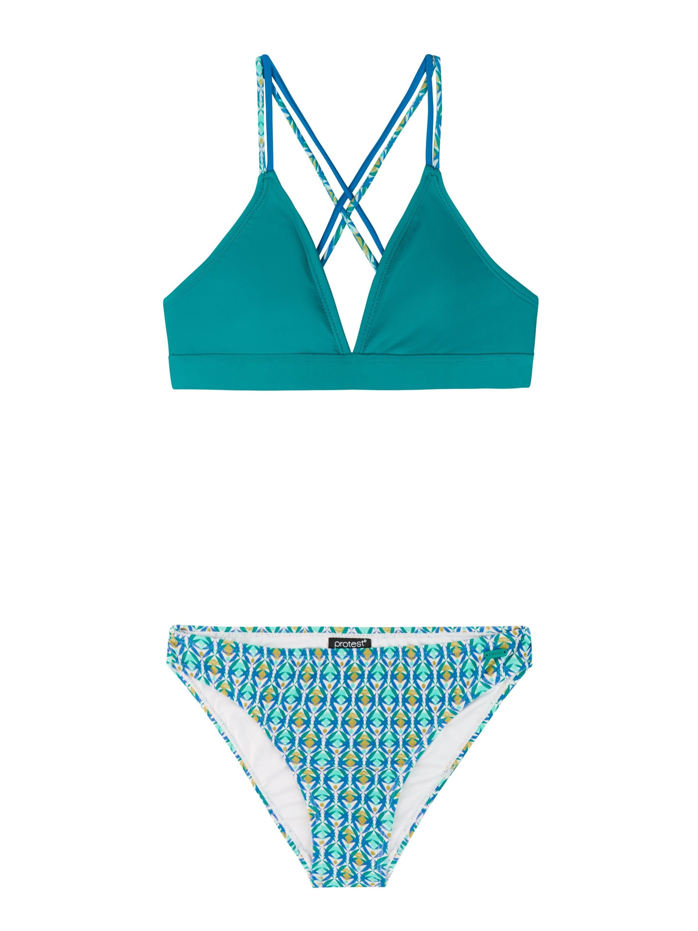 PROTEST Triangle Bikini 'PRTBridget JR' in Blue: front