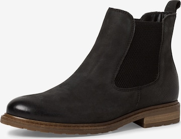 TAMARIS - Botas Chelsea en negro: frente