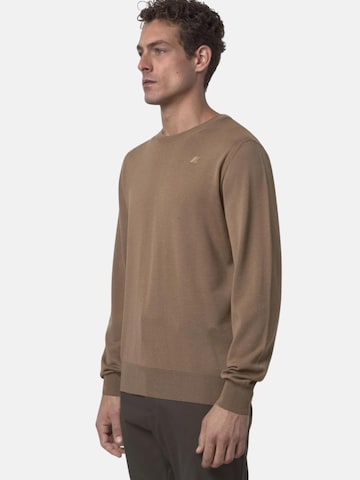 K-Way Pullover 'K-WAY SEBASTIEN MERINO PULLOVER Maglieria'‌‌‌‌‌ in Braun