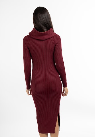 faina Knitted dress in Red