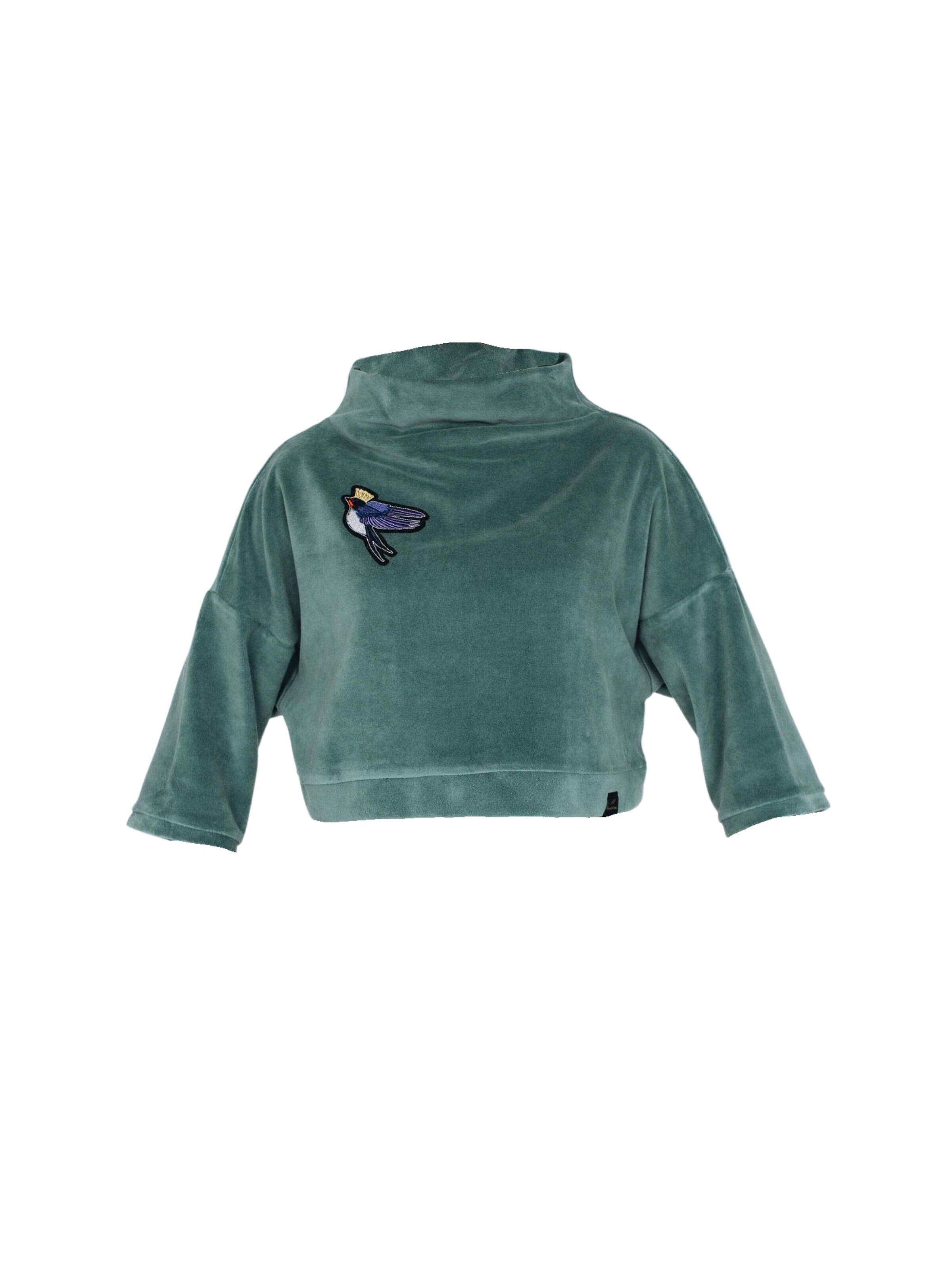 Sweat-shirt 'Little Swallow' RADADA en vert : devant
