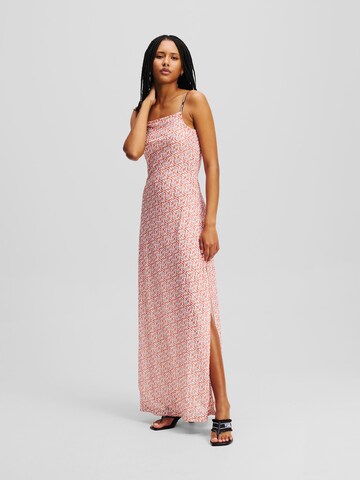 KARL LAGERFELD JEANS Summer dress in Red: front