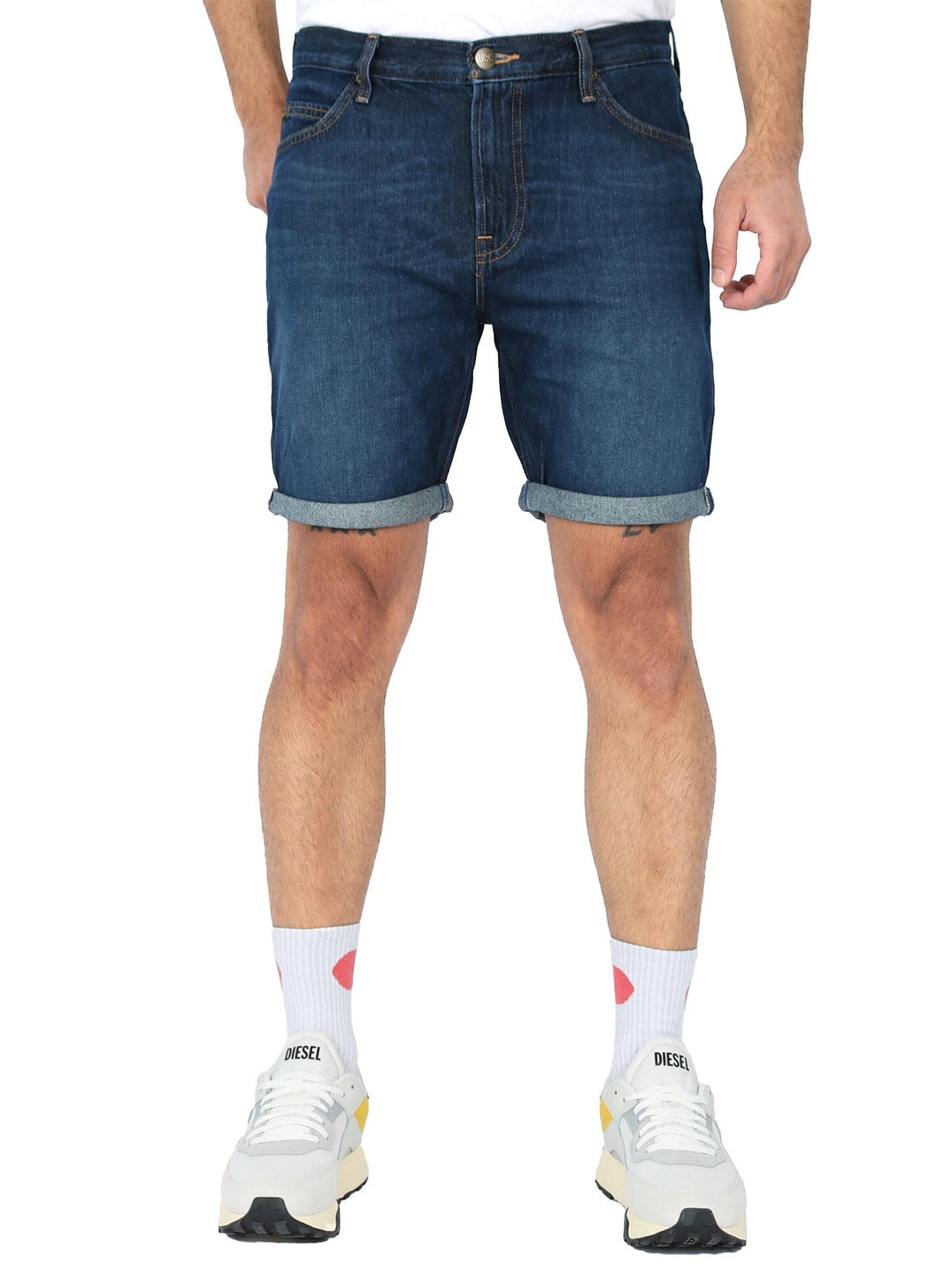 Lee Slimfit Jeans 'RIDER' in Blauw: voorkant