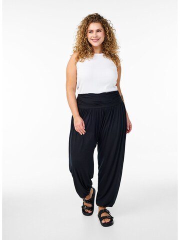 Effilé Pantalon 'EMYNTE' Zizzi en noir