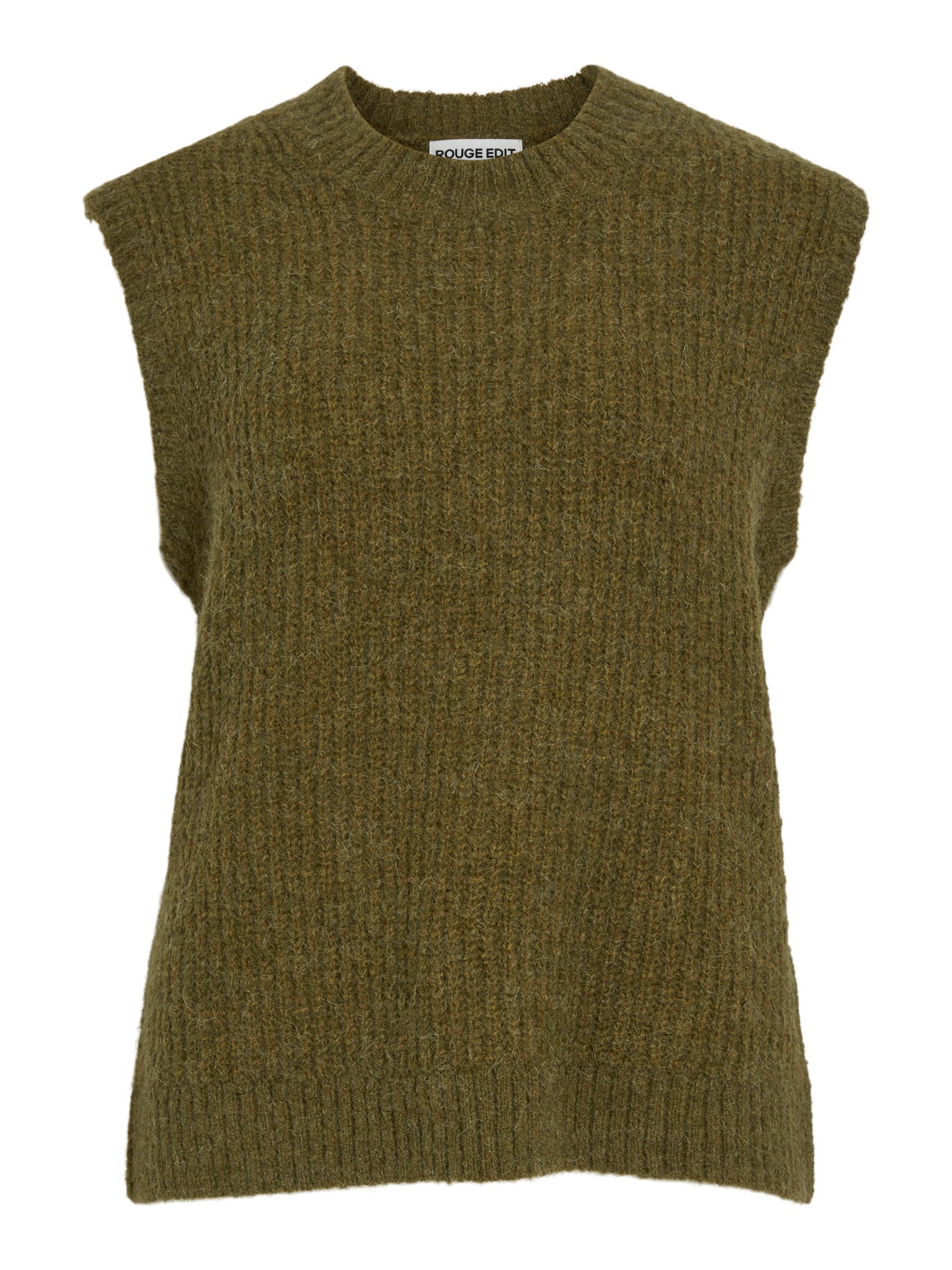 ROUGE EDIT Pullunder in Grün: Vorderseite