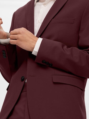 SELECTED Slim Fit Sakko in Rot
