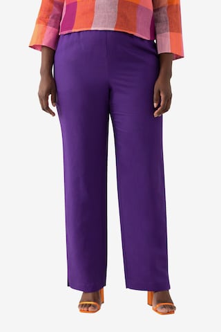 Loosefit Pantalon Ulla Popken en violet : devant