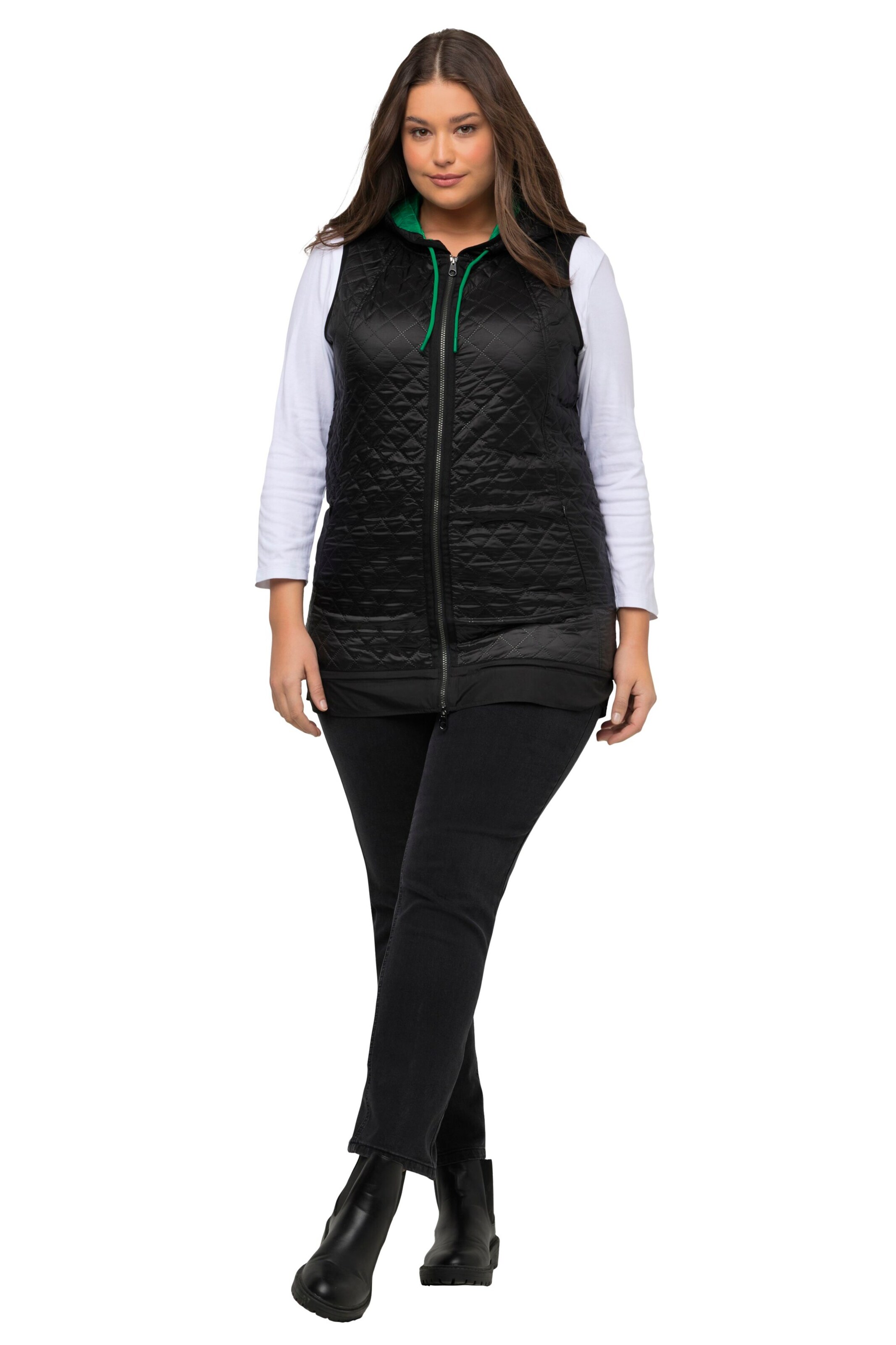 Ulla Popken Weste in Schwarz