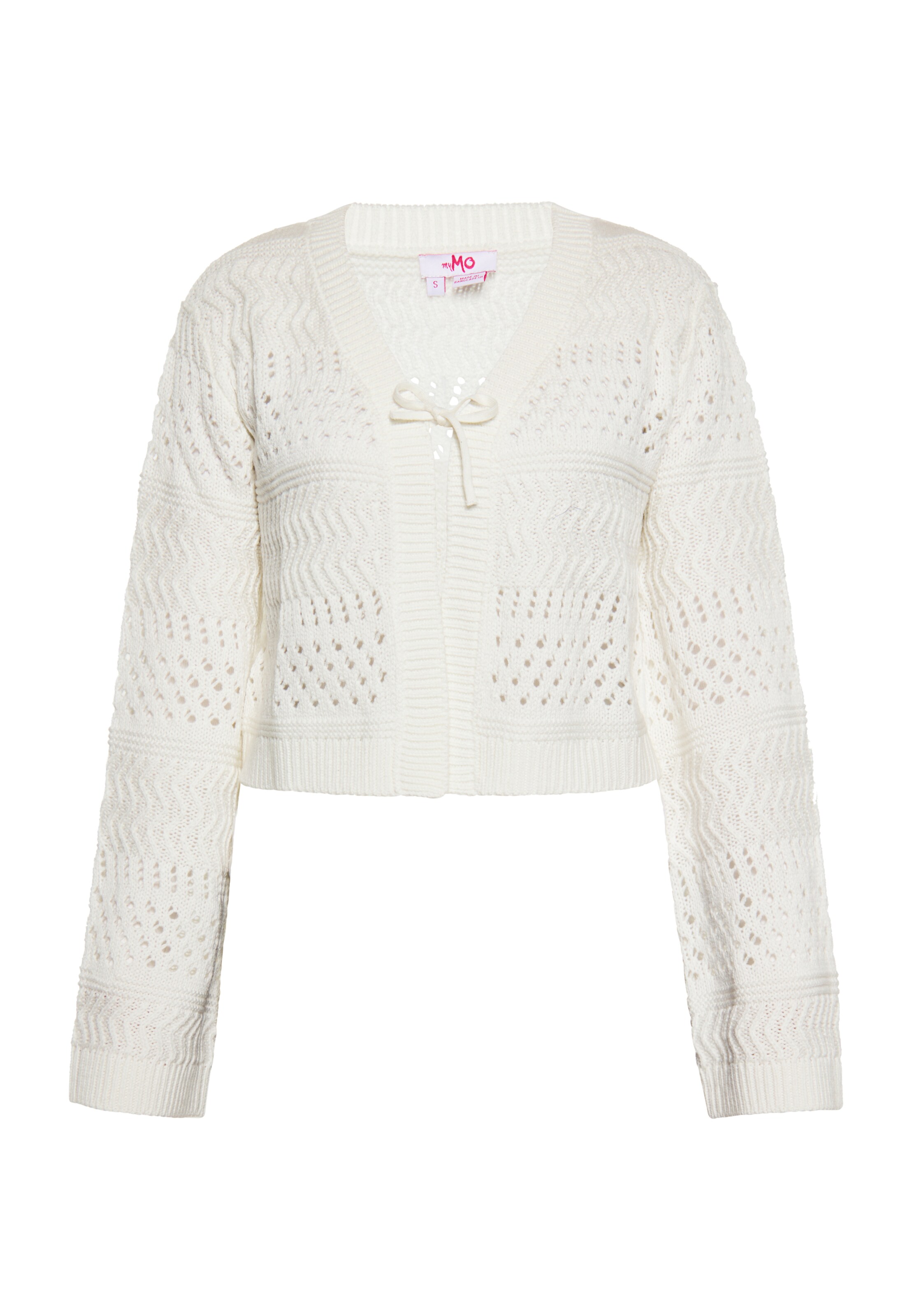 MYMO Вязаная кофта в Белый: спереди